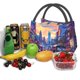 thumbnail image 3 of Fotbe Taxi Colorful Town Bolsa Térmica Portátil con Estampado, Bolsa de Entrega de Alimentos Aislada, Bolsa Reutilizable de Gran Capacidad para Comidas y Supermercado, 3 of 6