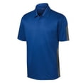 thumbnail image 5 of Yellow Rooster Men's PosiCharge Active Textured Colorblock Polo True Royal/ Grey 2XL, 5 of 8