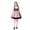 Pink, variant on WRKEKC Girls Costume Dress Set Long Sleeve Vintage Maid Apron Puff Sleeve Stage Performance Gown for 3-11 Years