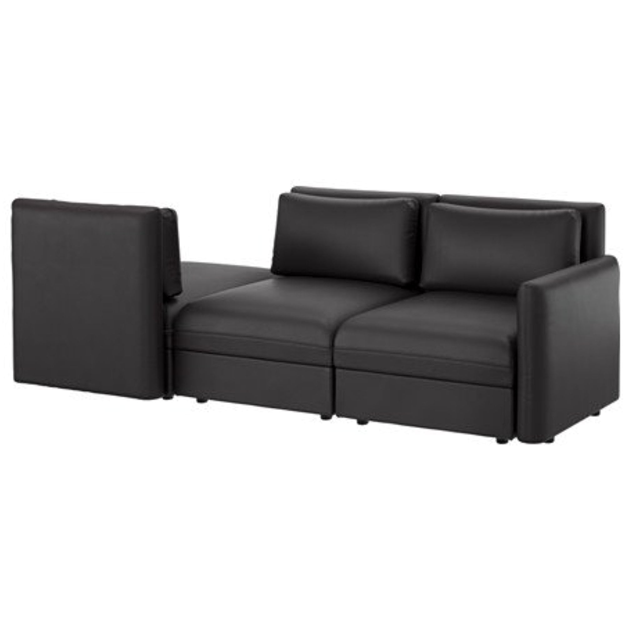 Ikea Sleeper sectional, 3seat, Murum black 18204.20820.210
