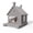 GRAY, variant on Joxxoaa Outdoor resin weatherproof cat house,ventilated and insulated for Cats,Kittens, Puppies,washable,easy to assemble,scratch and bite-resistant,non-stick to hair (gray)
