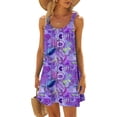 thumbnail image 2 of LYXSSBYX Casual Dresses for Women Women's Round Neck Sleeveless Gradient Tie Dyed Beach Dress, 2 of 5