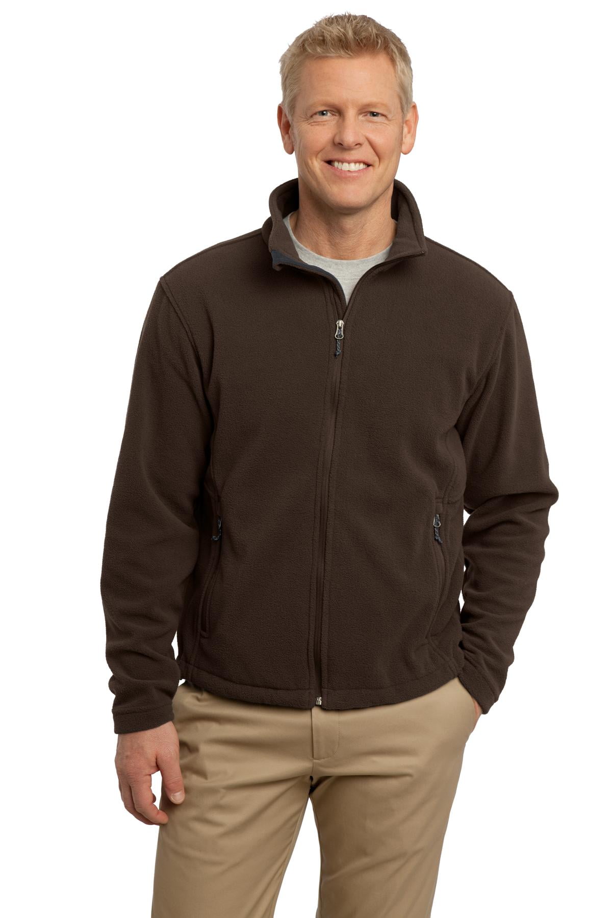 dark brown fleece jacket