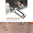 thumbnail image 1 of Mini Harmonica Necklace, 4 Holes And 8 Sounds Portable Small Harmonica Necklace For Pendant, 1 of 8