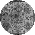 thumbnail image 1 of Ahgly Company Indoor Round Oriental Gray Industrial Area Rugs, 6' Round, 1 of 4