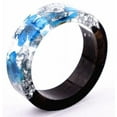 thumbnail image 4 of Anillo de madera de ébano y palisandro original hecho a mano, anillo sencillo para hombres y mujeres. Opciones de regalo: estilo simple y elegante., 4 of 6