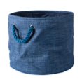 thumbnail image 1 of Design Imports CAMZ37086 12 x 15 x 15 Po Bin de Stockage en Polyester Rond Panaché&44; Bleu - Moyen, 1 of 1
