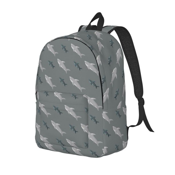 Fotbe Cute Shark Mochila de Lona con Estampado, Mochila Duradera, Mochila Versátil de Alta Calidad, Mochila Compacta Vintage-Medium