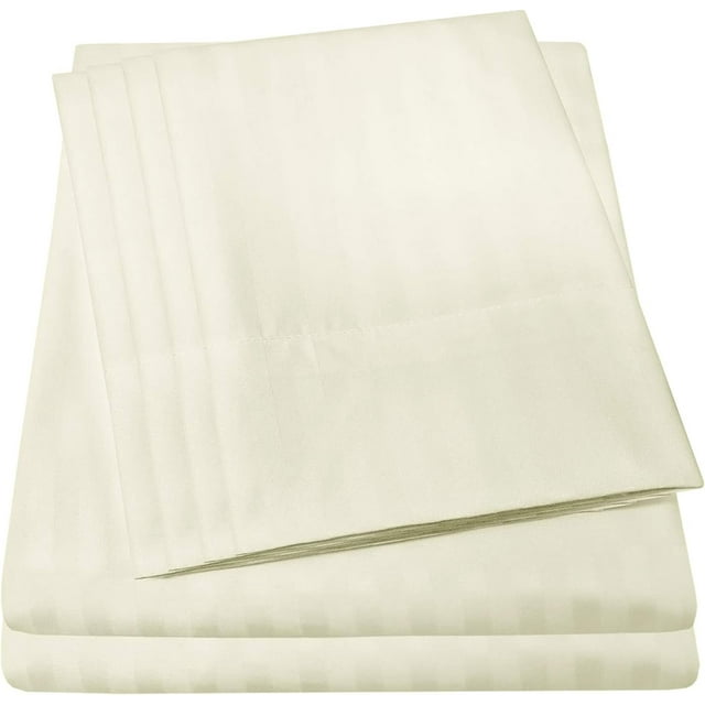 Piece Thread Count Egyptian Quality Deep Pocket Bed Sheet Set Pillow Cases Queen