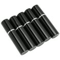 thumbnail image 1 of Botella de perfume en aerosol recargable de aluminio, atomizador de perfume vacío portátil, 10 ml x 5 piezas, color negro, 1 of 15