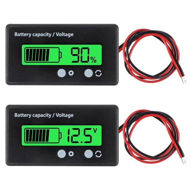 Medidor de voltaje de capacidad de batería UMLIFE para baterías de 12 V-84 V