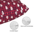 thumbnail image 3 of Pofeuu white Tree red plaid Print Polyester Microfiber Plush Pillowcases, Super Soft and Cozy Pillow Case Covers with Envelop Closure（Pillow core not included）-20"x30", 3 of 6