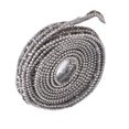 thumbnail image 3 of Rhinestone Beaded Chain, 3 Rows 1 Meter Wrap Roll Sparkling Crystal Glass Rhinestone Ribbon Clothing Accessories Fit for Decorating Dress Belt Jeans, 3 of 7