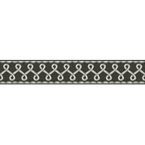 Chesapeake Scalloped Ribbon Black Trim Wall Border
