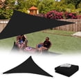 thumbnail image 1 of Sun Shade Triangle Sun Shade 95% Block For Patio Backyard Garden Outdoor Activities With Fixing Kit Covers for Chairs Oval Table Cover 6 Piece Couch Cover Sofa Covers Recliner 3 Seat Outdoor Table, 1 of 3