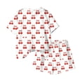 thumbnail image 6 of Mifsaly Kids Girls 2 Piece Cotton Matching Outfits Short Sleeve Cute Printed Tops and Shorts Skin-Friendly Breathable Casual Summer Clothes, 6 of 6