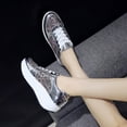 thumbnail image 2 of asdoklhq Women Sneakers Clearance Under $15,New Sequined Women's Shoes foreign Trade Plus Size Sports Casual Shoes, 2 of 9