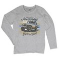 thumbnail image 5 of Life is a Journey Enjoy the Ride Women's Long Sleeve T-shirt 4x4 Offroad Rugged Vehicle Trailblazing Mudding Dirt Roads, 5 of 7