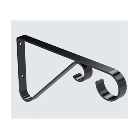 National Hardware N274-514 Hanging Plant Bracket, Black, 12-Lb. Load, 6 In. - Quantity 3