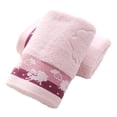 thumbnail image 1 of Laklulu Juego de toallas de mano de 2 toallas decorativas suaves de baño de algodón estampadas para lavado de cara, 1 of 6