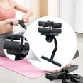 thumbnail image 1 of Barra de abdominales para suelo con soporte para teléfono, ventosas portátiles, dispositivo auxiliar para entrenamiento abdominal, para gimnasio, negro, 1 of 8