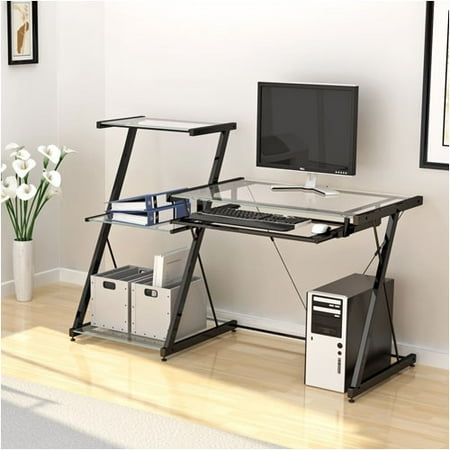 Z Line Designs Nero Desk And Bookcase Desks More Shop The Exchange Z Line Desk Glass Designs Studio Amazing L Shaped Gaming Best