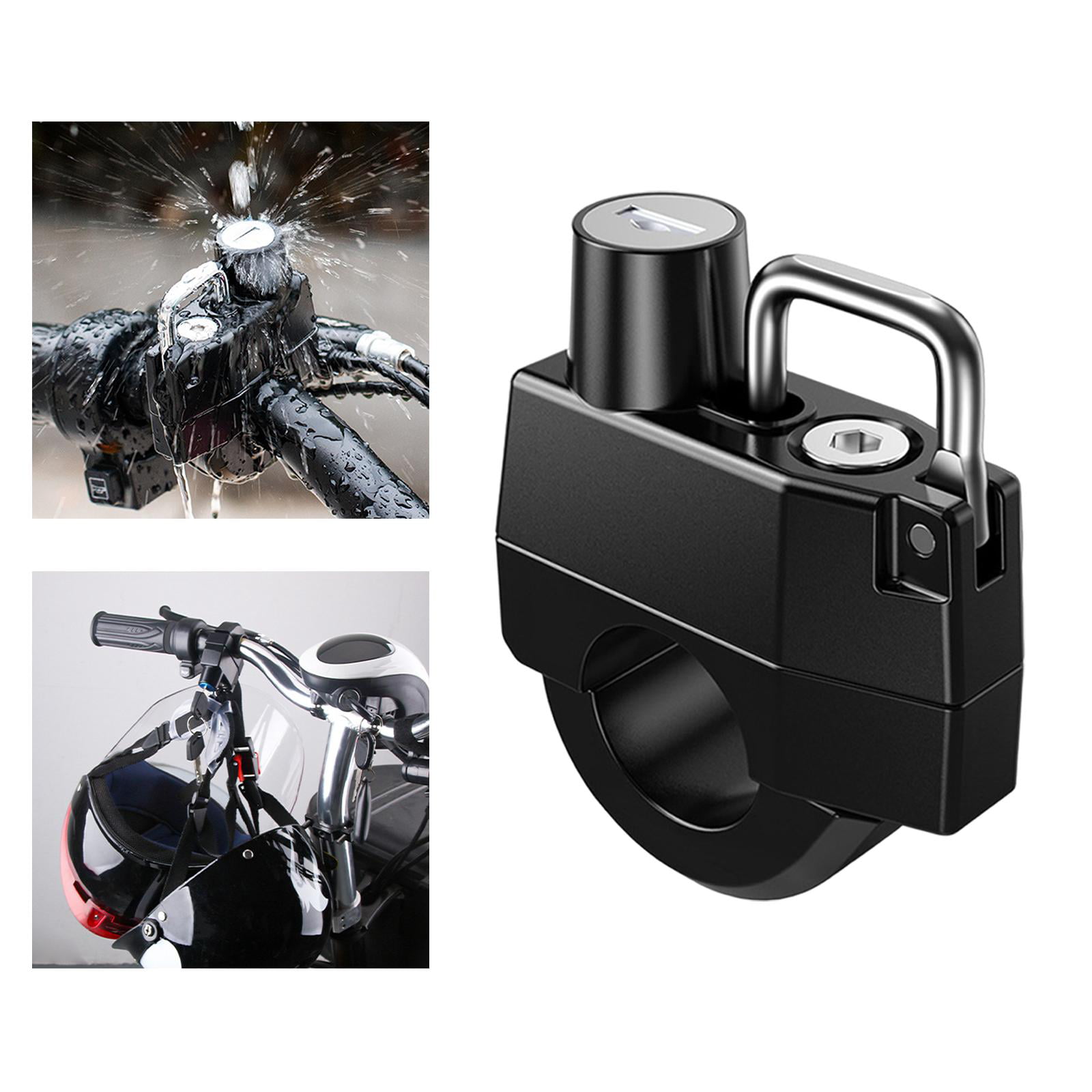 Motorcycle Helmet Lock Anti-Theft Lock Bike Outdoor Aluminum alloy Useful 