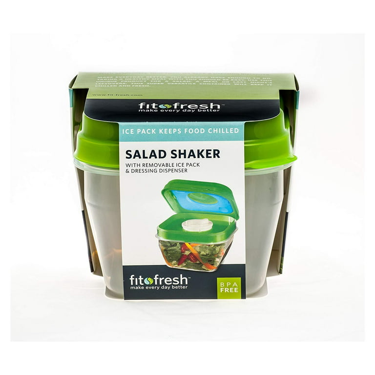 1pc Keep Fit Salad Meal Shaker Cup Con Tenedor Y Soporte Para