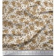 thumbnail image 1 of Soimoi Polyester Crepe Fabric Leaves & Floral Artistic Print Fabric by The Yard 52 Inch Wide, 1 of 5