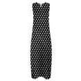 thumbnail image 4 of Edvintorg Dresses for Women Fashion Polka Dot Printed V-Neck Sleeveless Casual Long Maxi Dresses with Pocket Summer Beach Vacation Clothes for Women, 4 of 5