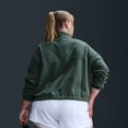 thumbnail image 2 of Plus Size Nike One Therma-FIT Oversized Half-Zip Fleece Top Color: Vintage Green Size: 0X, 2 of 4