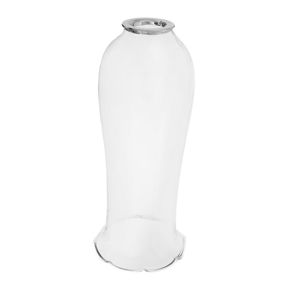 UNOMOR Hurricane Candle Holder Glass Candle Holder Plate Vintage Oil Lamp Glass Chimney Windproof