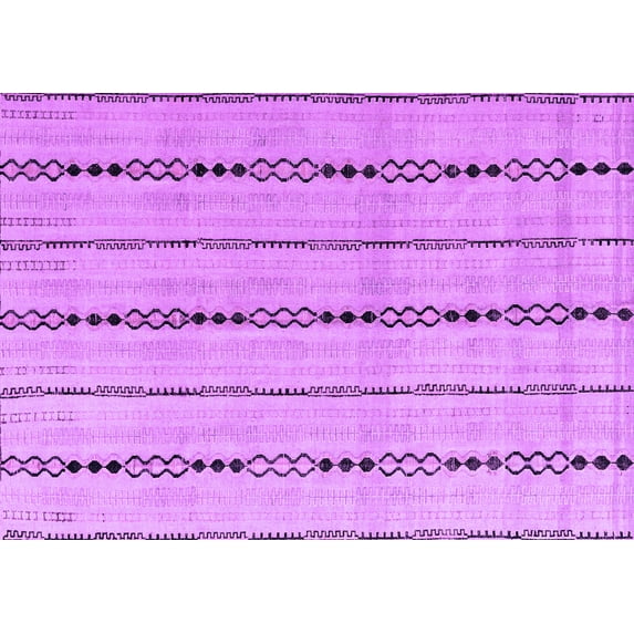 Ahgly Company Indoor Rectangle Abstract Purple Modern Area Rugs, 8' x 10'