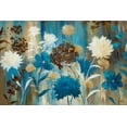 thumbnail image 2 of Nan 32x23 White Modern Wood Framed Museum Art Print Titled - Blue Jean Garden, 2 of 4
