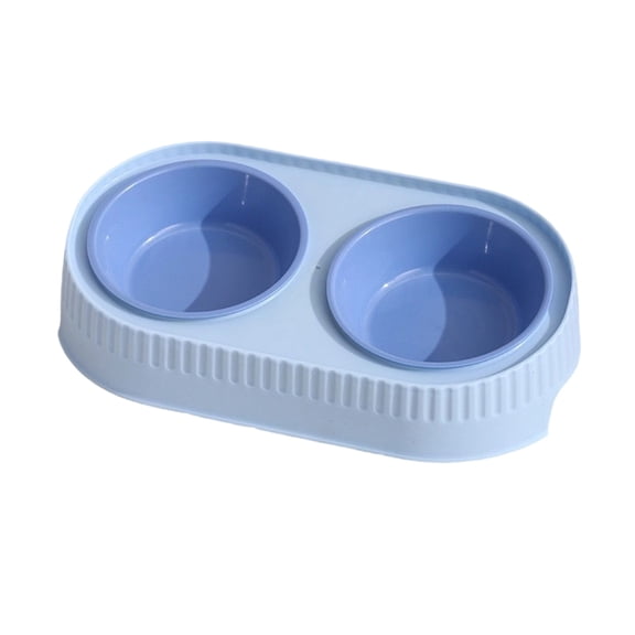 Dog Bowls Set, Stainless Steel Double Pet Bowl for Dogs and Cats, Slow Feeder Elevated Stand with Detachable Food and Water Dishes, Anti-Spill High-Base Design