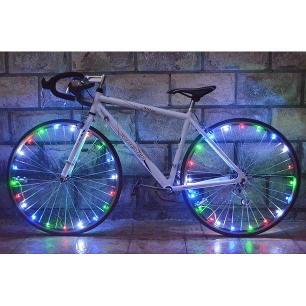 20 LEDs Bicycle Rim Lights LED Bike Wheel Spoke Light 7.2 Feet Light