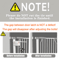 thumbnail image 5 of Fairy Baby 40" Tall 22.4"-24.6" Narrow Baby Safety Gate with Wall Protectors White Metal Gate, 5 of 9
