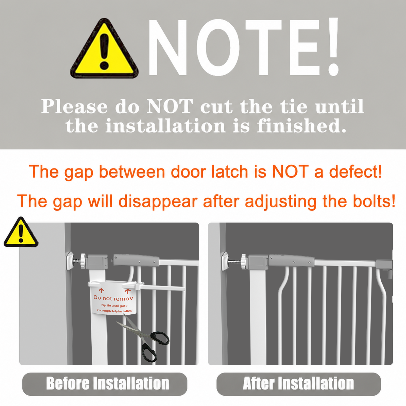 Fairy Baby Narrow Safety Gate 40" Tall White Metal photo 5