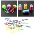 thumbnail image 1 of 30 piezas de soportes de bobina de plástico Clips de carrete titular de accesorios de la carrete abrazaderas de bobina BLESIY Soportes de hilo de bobina, 1 of 8