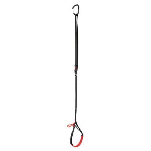 2x Foot Loop Ascender Riser Correas Cordón con mosquetón, 15KN para dispositivo de equipo de y en roca DYNWAVEMX Ascensor de escalada