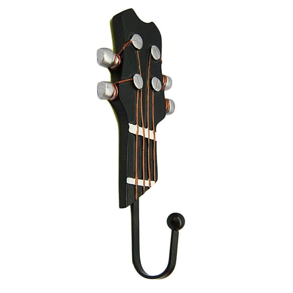 3pcs Clothes Towel Wall Hanger Guitar Shape Vintage Resin Decorative Hooks Rack Hangers Hooks Wall Mounted Key Hat Holders