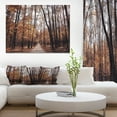 thumbnail image 1 of Road in Autumn Golden Forest - Forest Canvas Art Print, 1 of 4