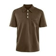 thumbnail image 2 of Mens Vintage Washed Polo Shirts Classic Fit Pullover Shirts Summer Lapel Button Tops Casual Retro Distressed Tee Top, 4XL, 2 of 5