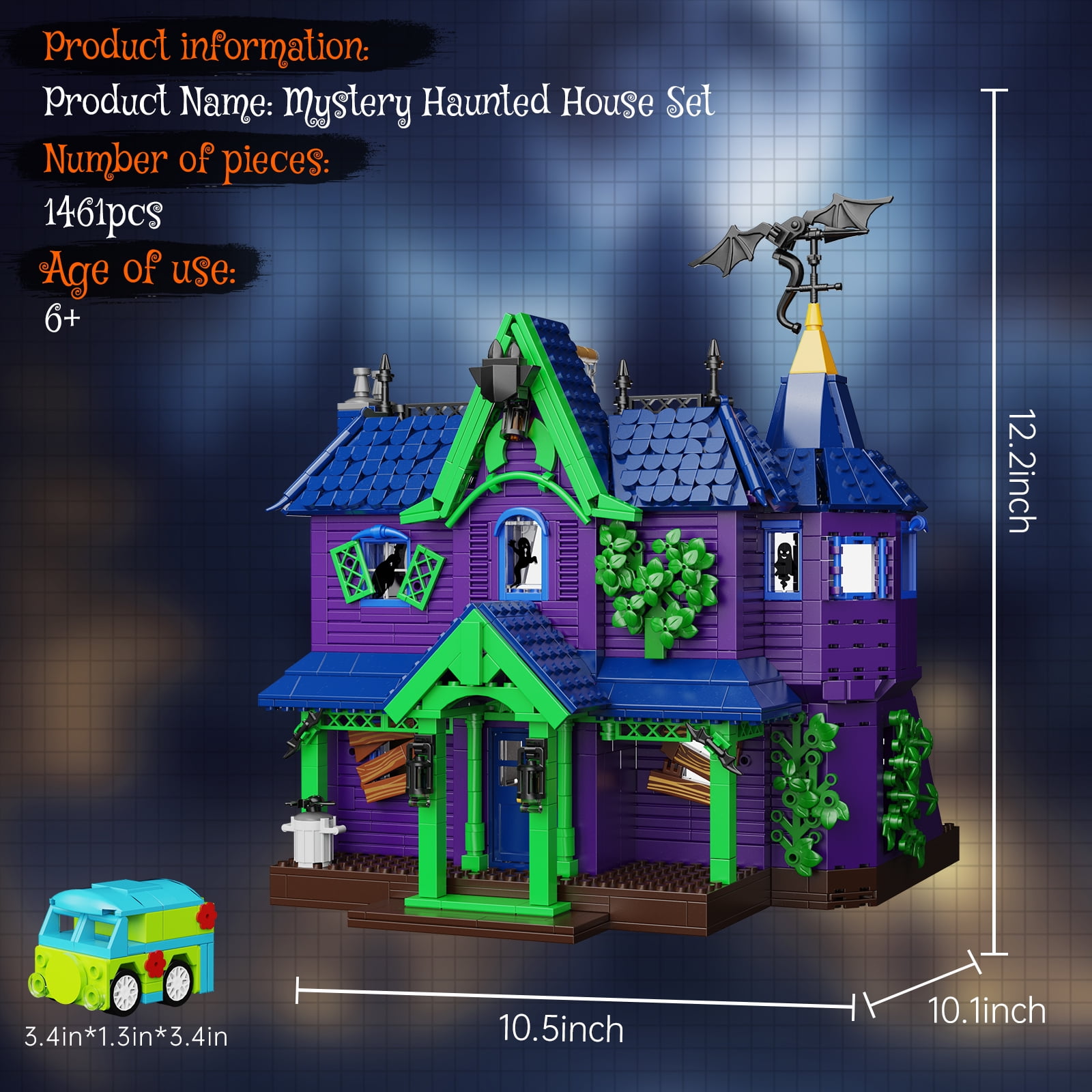 Mystery Mansion Building Blocks Scoo Haunted House Mystery