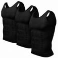 thumbnail image 2 of 3PC Compression Shirt, Compression Shirt, Mens Tank Tops, Slimming Body Shaper Vest, Sport Running Dry Fit Gym Shirt(Black), 2 of 5
