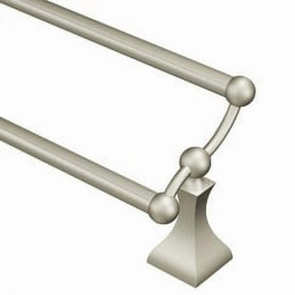 Moen Retreat Brushed Nickel 24" Double Towel Bar
