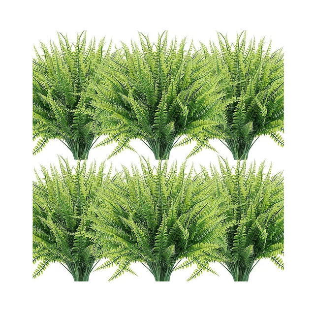 Plantas Artificiales Decoración Del Hogar De Hierba 10pzs Hierba Persa Verde