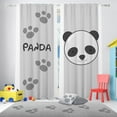 thumbnail image 1 of 3S Brother's Panda 100% Blackout Curtains for Kids Bedroom Thermal Insulated Noise Reducing Home Décor Printed Window Curtains Set of 2 Panels - Made in Turkey Each(52"Wx108"L), 1 of 6