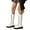 White, variant on Women's Knee High Combat Boots Lace up Fall Lug Sole Gothic Motorcycle Riding Boots(White,8.5)