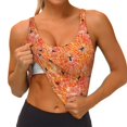 thumbnail image 3 of Fotbe Spider Sujetador Deportivo Largo sin Aros para Mujer con Almohadillas y Soporte Medio, Transpirable y Absorbente, Camiseta Tipo Chaleco o Tank Top-Small, 3 of 8
